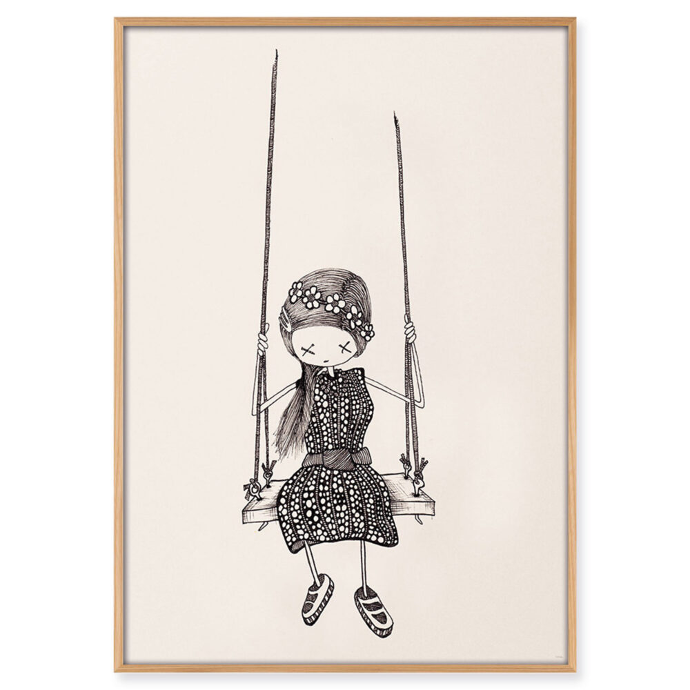 girl „on a swing“ limited 70 × 100 cm