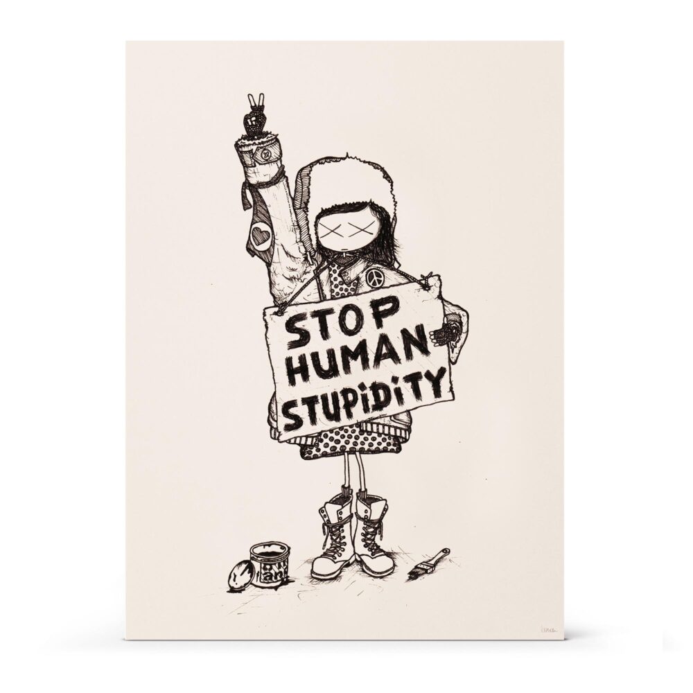 girl „Demomädchen“ limited 350 x 500 mm