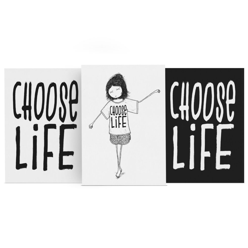Postkartenset "CHOOSE LIFE"