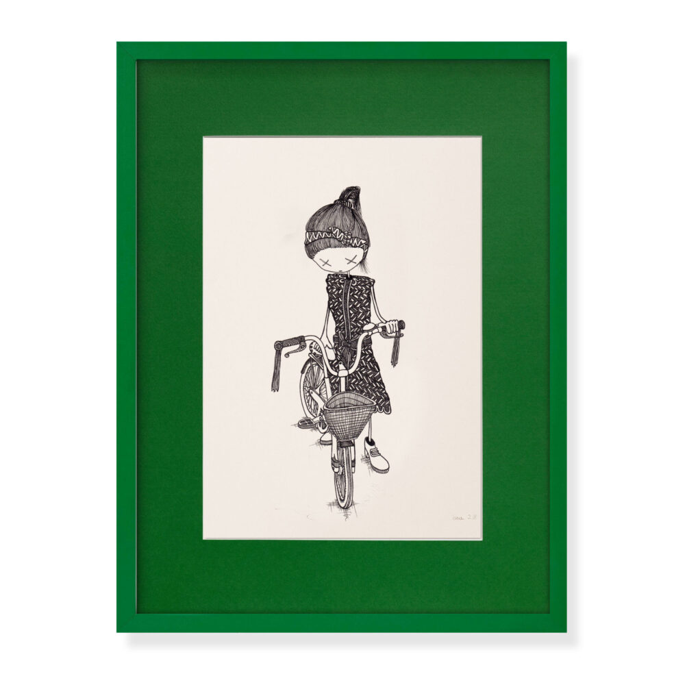 girl „bicycle“ - Limitierter Digitaldruck (8 PCS.) 20 x 30 cm