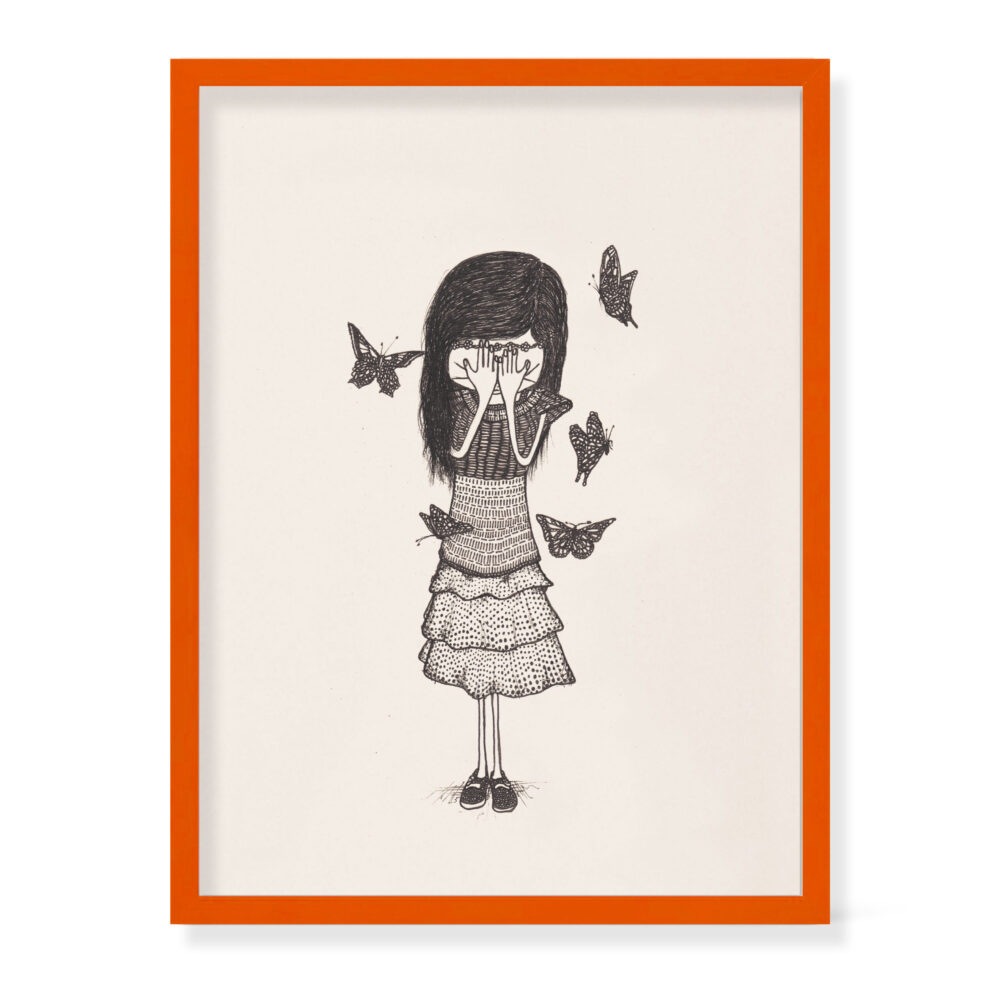 girl „butterflies“ - Limitierter Digitaldruck (8 PCS.) 30 x 40 cm