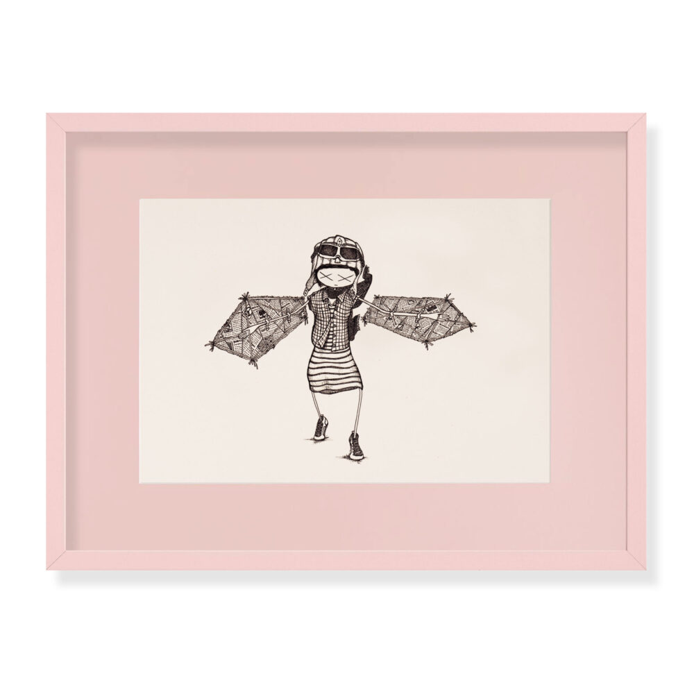 girl „try to fly“ - Limitierter Digitaldruck (8 PCS.) 30 x 20 cm