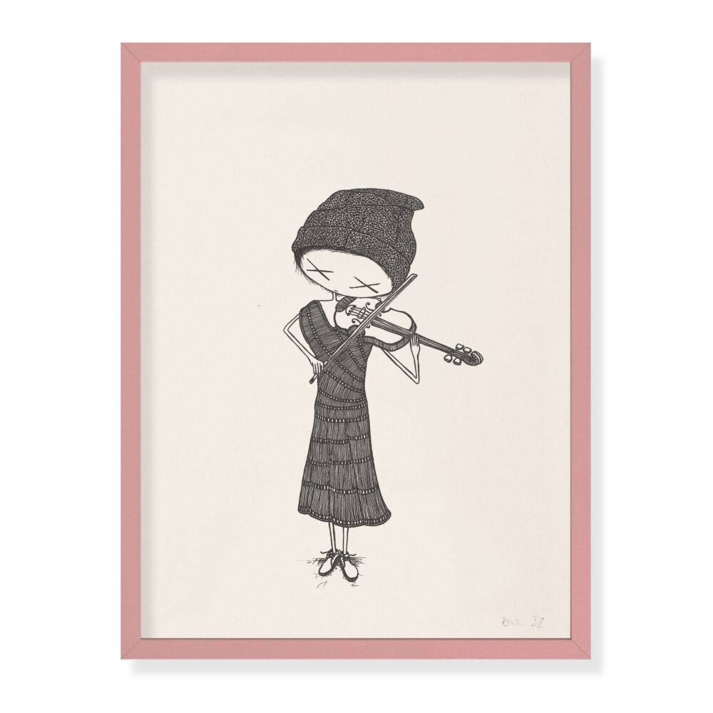 girl „violine“ - Limitierter Digitaldruck (8 PCS.) 30 x 40 cm