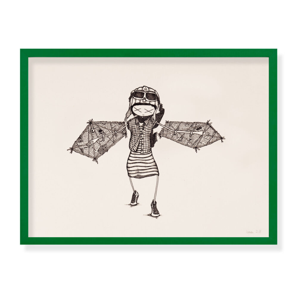 girl „try to fly“ - Limitierter Digitaldruck (8 PCS.) 40 x 30 cm