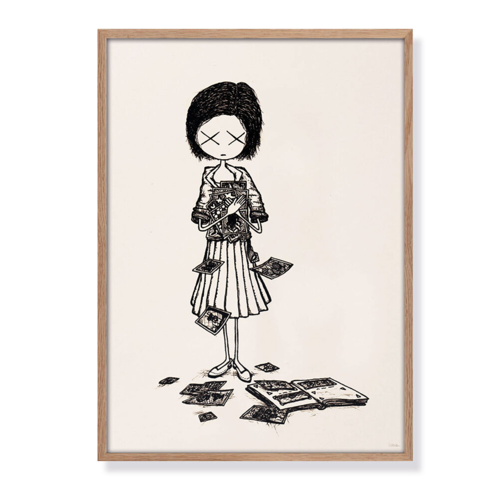 girl „memories“ limited Siebdruck (100 PCS.) von Hand gedruckt 35 x 50 cm