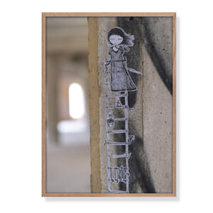 girl „ladder“ Streetart Fotografie - Fine Art Print 30 x 40 cm