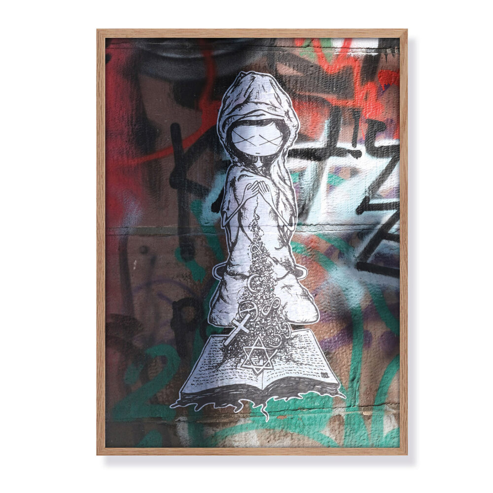 girl „religion“ Streetart Fotografie – Fine Art Print 30 x 40 cm