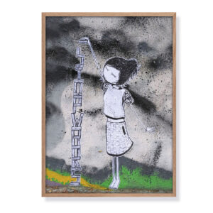 girl „stop wars“ Streetart Fotografie - Fine Art Print 30 x 40 cm